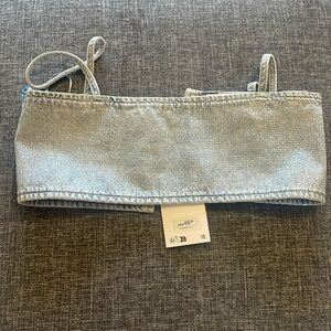 Top denim with glitter